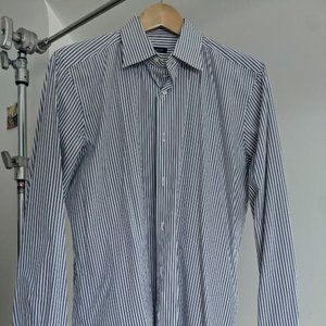 Barba pinstripe buttondown shirt